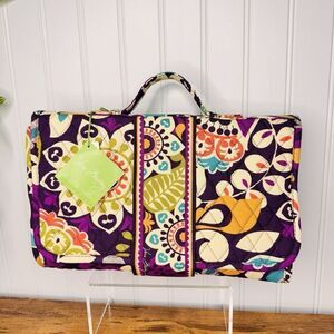 Vera Bradley Changing Pad Clutch Plum Crazy Baby Roll-out Diaper Mat (retired)